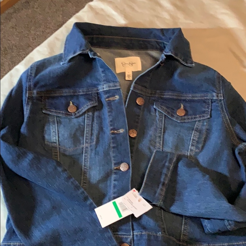 Jessica Simpson blue jean jacket